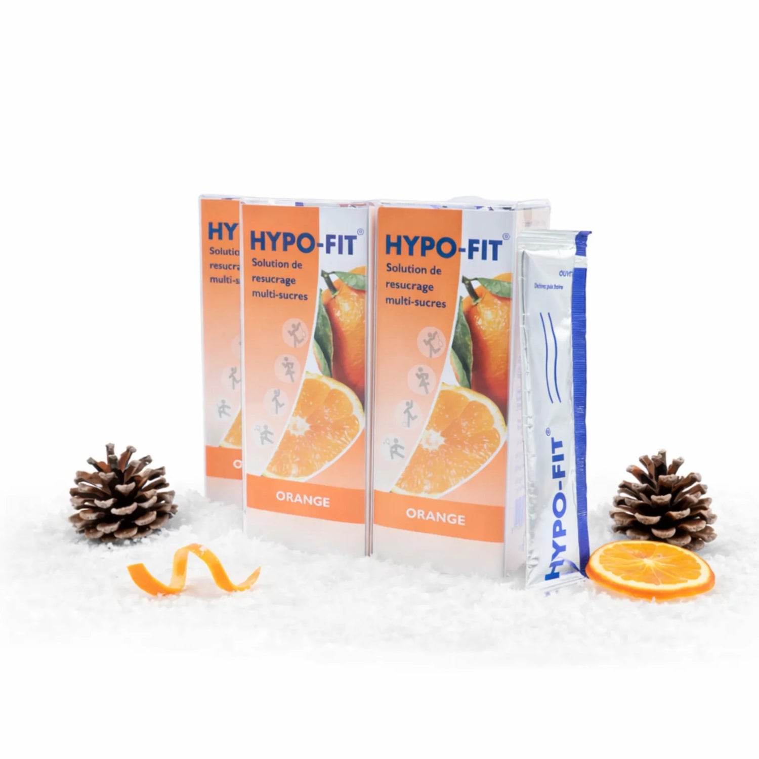 Stick de glucose packs de 4 boîtes Hypo-Fit et wellion, marque Diab&Care pour resucrage rapide en cas d’hypoglycémie