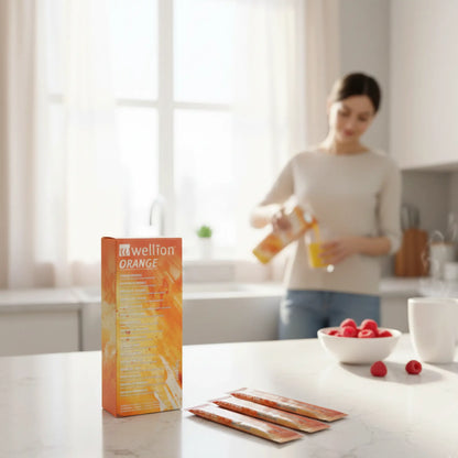 Gel de Glucose en Sticks Wellion Orange (1 boîte x 10 sticks) | Diab&Care