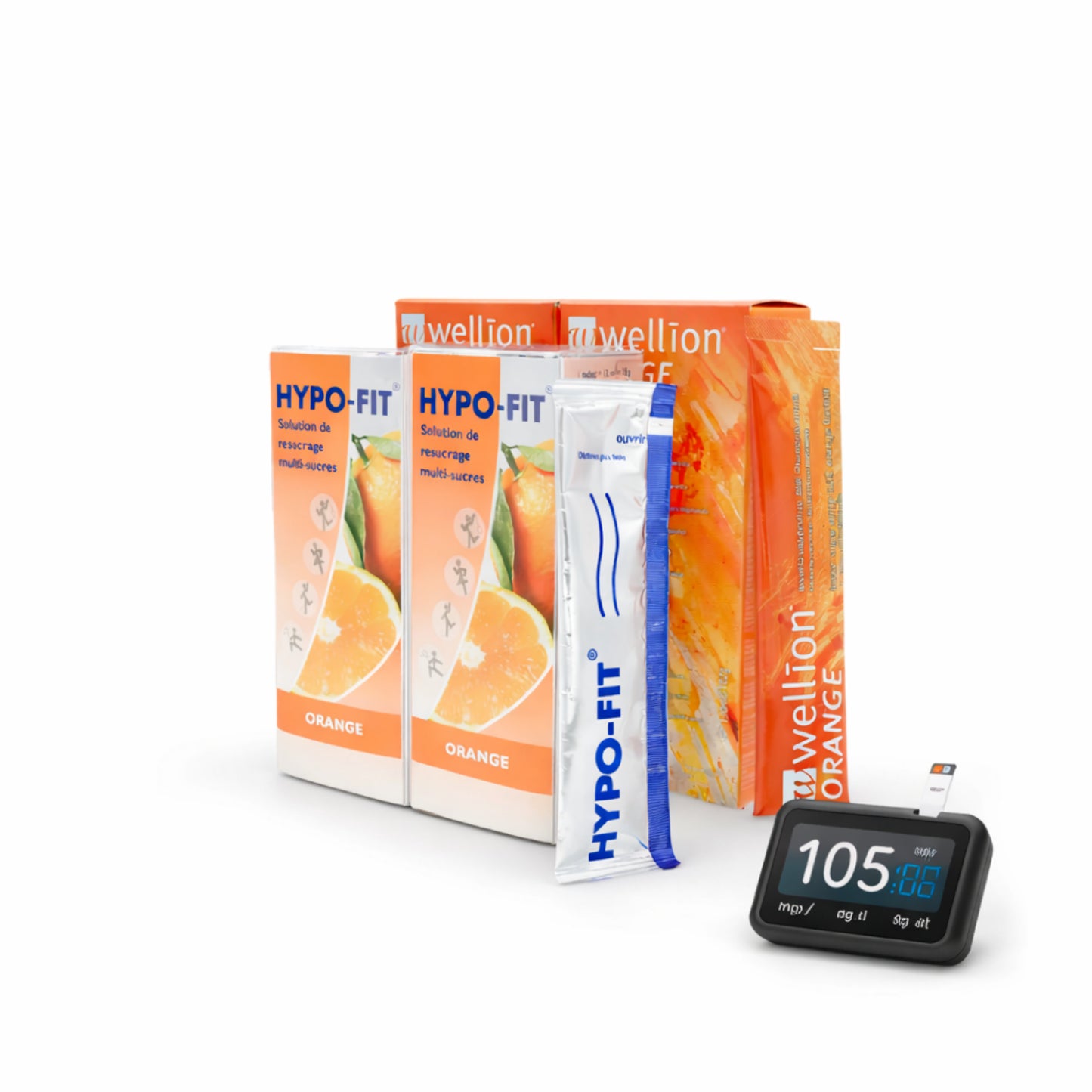 Pack Gel de Glucose en Sticks Wellion & Hypo-Fit – 44 sticks | Diab&Care