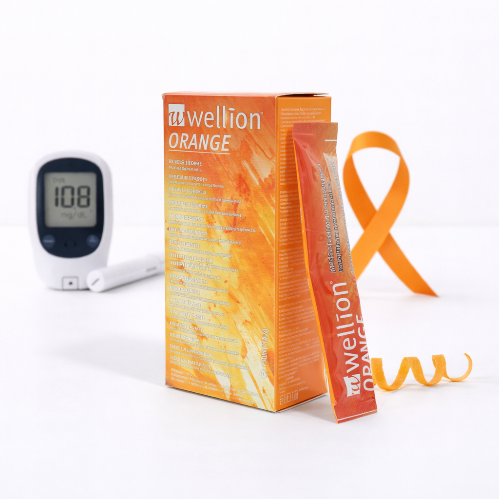Gel de Glucose en Sticks Wellion Orange (1 boîte x 10 sticks) | Diab&Care