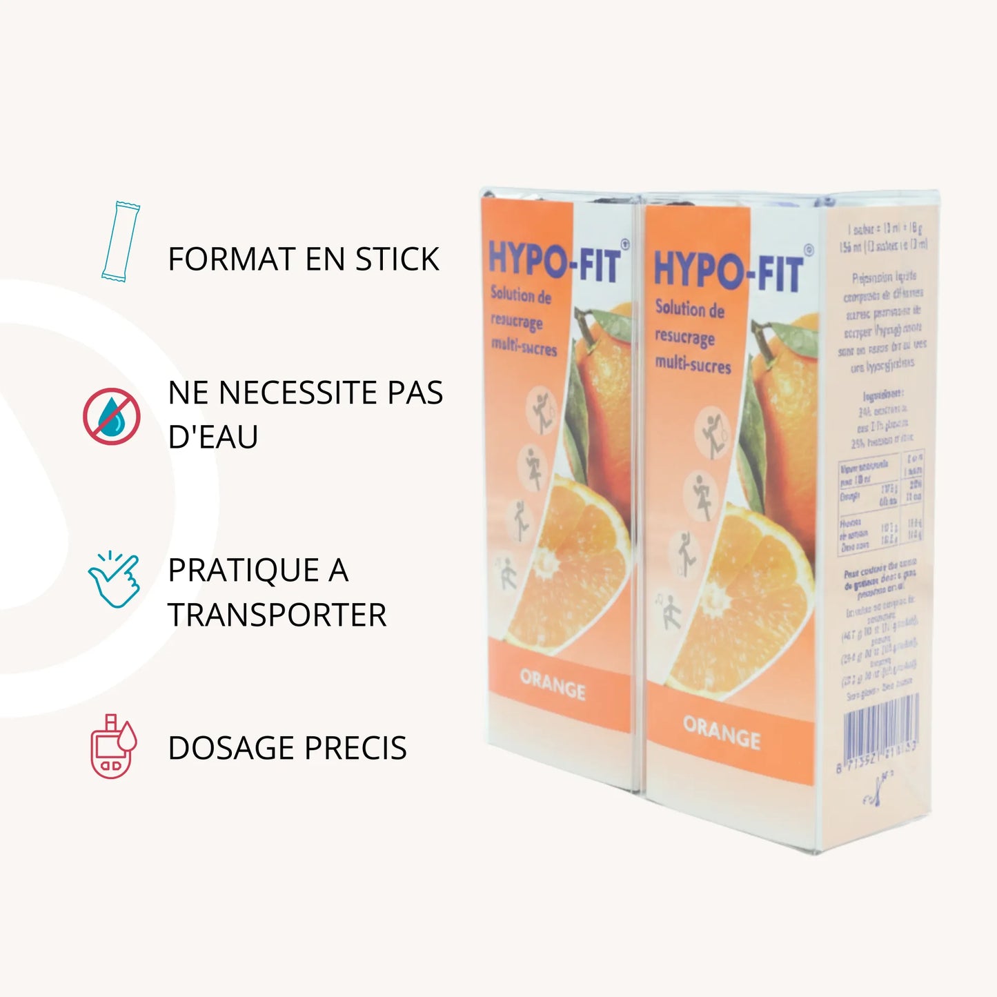 Pack Gel de Glucose Hypo-Fit – 24 sticks (2 boîtes) | Diab&Care